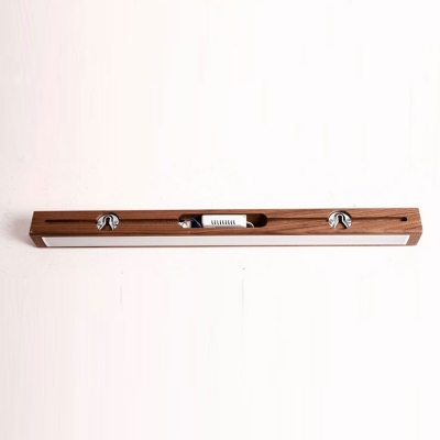 Modern Style LED Wall Sconce Minimalism Style Wood Linear Wall Light for Bedside