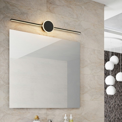Postmodern Led Vanity Light Strip Linear Vanity Lighting Ideas for Bathroom