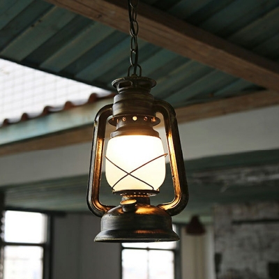 1 Light Industrial Pendants Light Fixtures Vintage Hanging Ceiling Light for Living Room