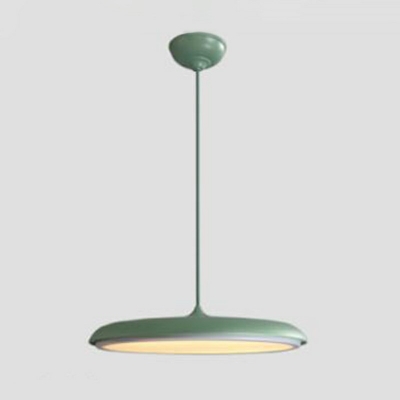 1-Light Pendulum Lights Modern Style Flying Saucer Shape Metal Pendant Ceiling Lights