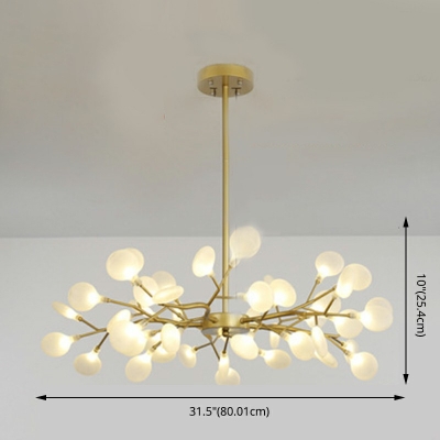 Firefly Chandelier Pendant Light Gold Modern Design Pendant Lighting Fixtures for Living Room