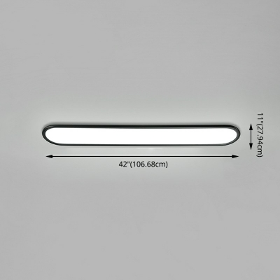 Nordic Style LED Flushmount Light Modern and Simple Metal Acrylic Celling Light for Bedroom