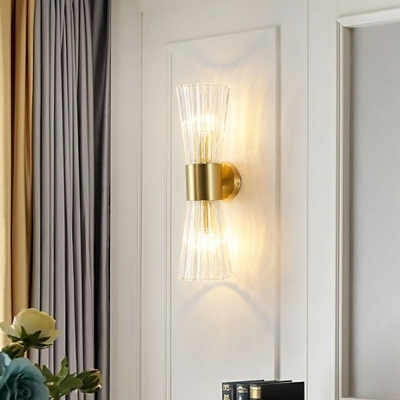 Postmodern Style Flush Mount Wall Sconce Crystal Wall Sconces for Living Room Dining Room