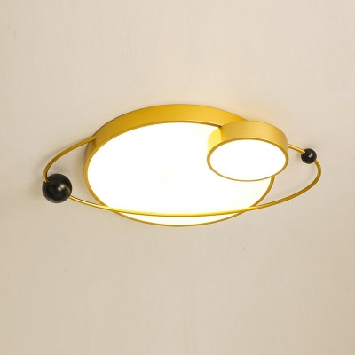 Contemporary Flush Ceiling Light Macaron Style Ceiling Light for Bedroom Children's Room