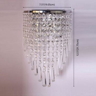 Creative Crystal Warm Decorative Wall Sconce Light for Hotel and Bedroom Bedside
