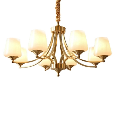 Design Style Chandelier 8 Head Industrial Ceiling Chandelier for Dining Room Cafe