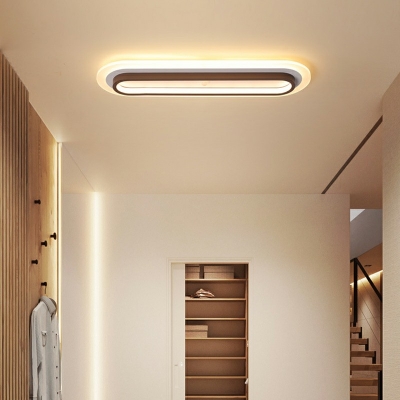 Modern Simple Long Strip Flush Mount Light Office Style for Hallway Corridor