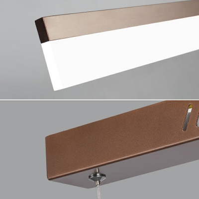 Modern Style LED Pendant Light Minimalism Style Metal Acrylic Hanging Light for Office