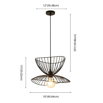 Modern Style LED Pendant Light Nordic Style Metal Hanging Light for Bedroom Coffee Shop