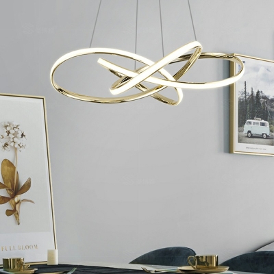 Modern Suspension Pendant Light Linear Hanging Pendant Lights for Dining Room Bedroom