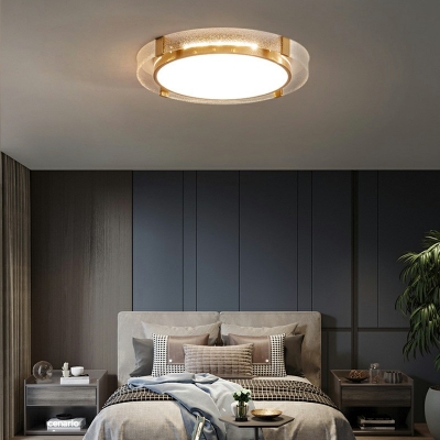 Northern Europe Metal Glass Ceiling Light for Bedroom Study and Hallway