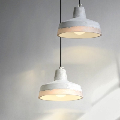Warehouse Cement Pendant Light Fixtures Solid Modern Minimalist Ceiling Light for Living Room