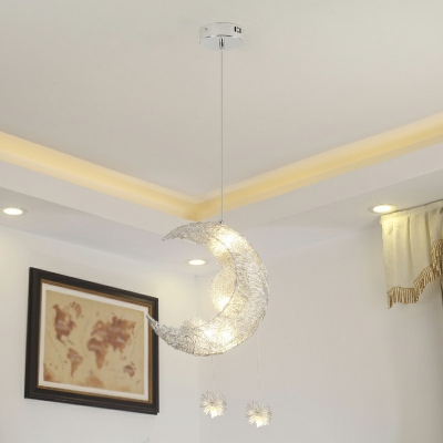 White Modern Chandelier Lighting Fixtures 5 Light Creative Bedroom Hanging Chandelier