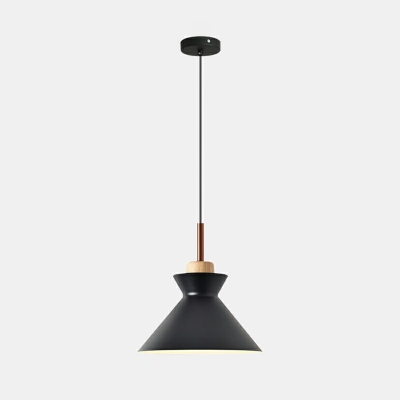 1 Light Cone Shade Hanging Light Modern Style Aluminum Pendant Light for Dinning Room