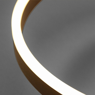 5 Lights Multi-Layer Shade Hanging Light Modern Style Acrylic Pendant Light for Living Room