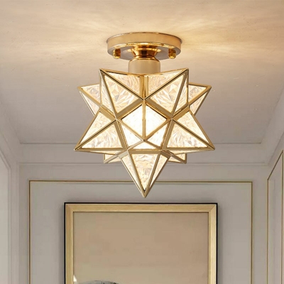 Creative Acrylic Decorative Ceiling Light Colonial Style for Corridor and Hallway