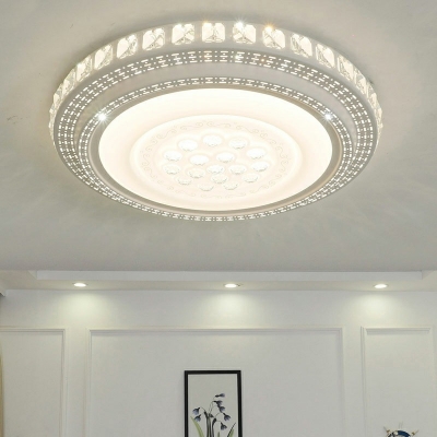 Modern Ceiling Flush Crystal Material Ceiling Light for Living Room Bedroom
