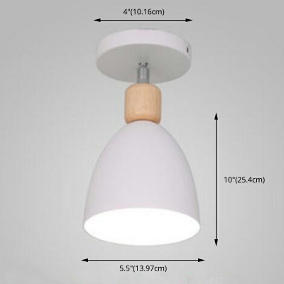 Modern Semi Flush Mount Light Fixture Nordic Basic Light Fixtures Ceiling for Living Room