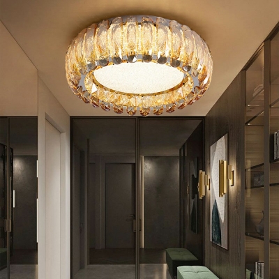 Modern Style Ceiling Flush Mount Lights Crystal Material Ceiling Lighting for Living Room
