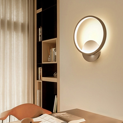 Modern Style LED Wall Sconce Minimalism Style Metal Acrylic Wall Light for Bedside