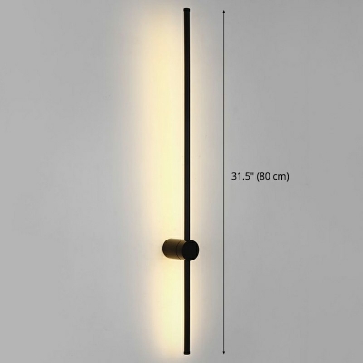 Modern Wall Mounted Lamps Line Shape Flush Mount Wall Sconce for Bedroom Living Room
