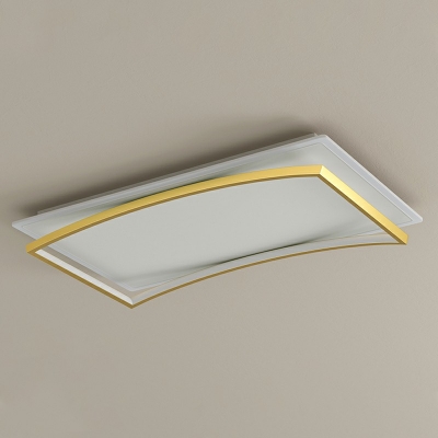 Nordic Style LED Flushmount Light Modern and Simple Metal Acrylic Celling Light for Bedroom Living Room