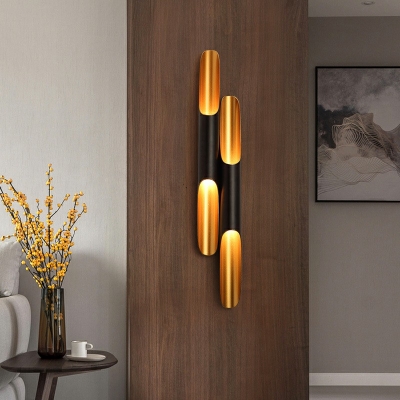 Postmodern Style Flush Mount Wall Sconce Metal Wall Sconces for Living Room Dining Room