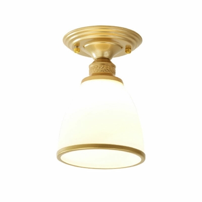 Simple American Retro Glass Ceiling Light for Corridor Hallway and Bedroom