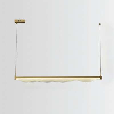 1-Light Pendant Light Kit ​Contemporary Style Liner Shape Metal Ceiling Suspension Lamp
