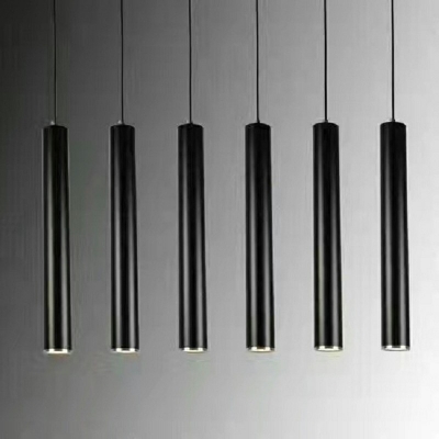 1-Light Pendant Lighting ​Modern Style Cylinder Shape Metal Ceiling Suspension Lamp