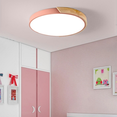 Contemporary Flush Ceiling Lights Macaron Flush Ceiling Light Fixture for Bedroom Children's Room