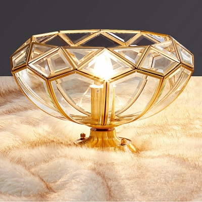 Creative Colonial Style Glass Ceiling Light for Hotel Hallway and Bedroom