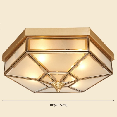 Creative Colonial Style Warm Decorative Ceiling Light for Bedroom and Hallway