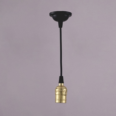 Industrial Metal Bare Bulb Pendant Light Farmhouse Pendant Hardware Light