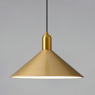 Industrial Style Cone Shade Pendant Light Metal 1 Light Hanging Lamp for Restaurant