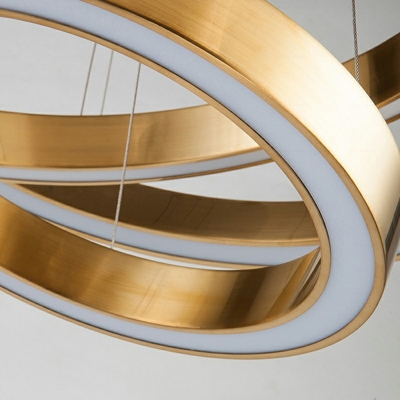 Modern Gold Hanging Lights Multi-layer Chandelier for Living Room Dining Room