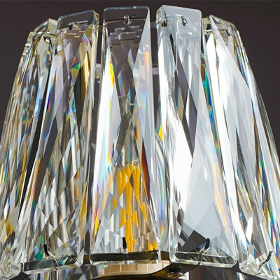 Modern Led Chandeliers Crystal Elegant 6 Lights Minimalism Living Room Pendant Chandelier
