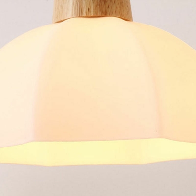 Modern Simple Hanging Lamp Kit Wood Suspension Pendant Light for Living Room Bedroom