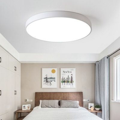 Modern Simple Solid Color Metal Ceiling Light for Hall Bedroom and Kitchen