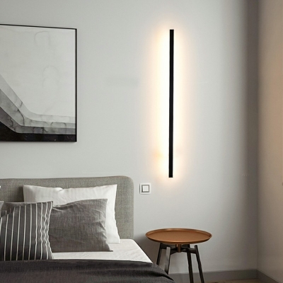 Modern Style LED Wall Sconce Nordic Style Minimalism Metal Acrylic Linear Wall Light for Stairs