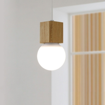 Pendants Light Square Minimalist 1 Light Modern Nordic Pendants Light Fixtures for Living Room