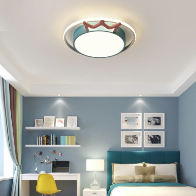Children's Room Led Flush Mount Cartoon Style Flush Ceiling Light Fixture for Bedroom