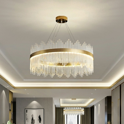 Contemporary Ceiling Light Fixtures Beveled Crystal Prisms Island Pendant