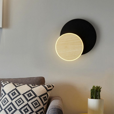 Creative Metal Rotatable Decorative Wall Sconce Light for Corridor Bedside Corridor
