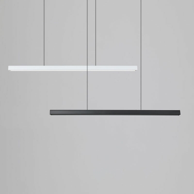 LED Simple Light Contemporary Pendant Lighting Fixtures Linear Island Lighting for Office