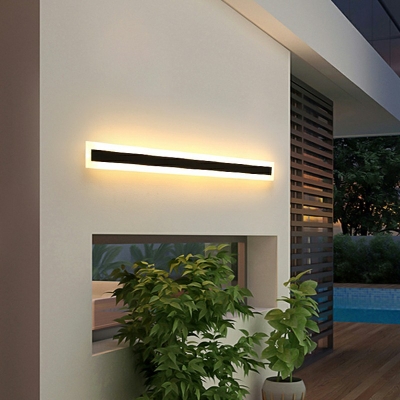 Minimalist Wall Lighting Fixtures Linear Wall Mounted Lighting for Outdoor Hallway