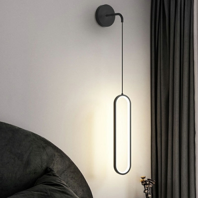 Modern and Simple Wall Sconce Minimalism Style Metal Acrylic LED Wall Light for Bedside