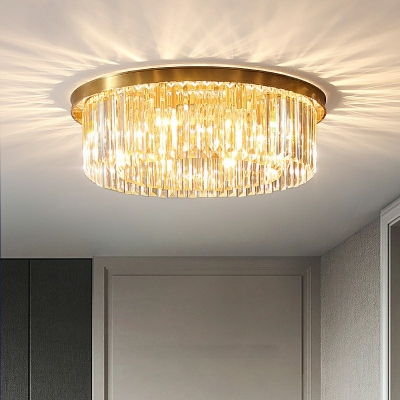Modern Ceiling Flush Crystal Ceiling Light for Living Room Bedroom Dining Room