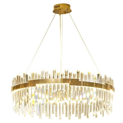 Modern Hanging Lamp Kit Crystal Chandelier for Living Room Dining Room
