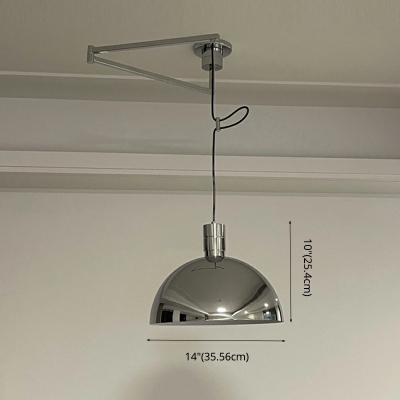 Modern Style LEd Pendant Light Nordic Style Adjustable Platting Metal Hanging Light for Dinning Room